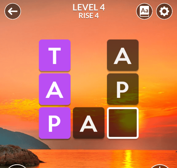 Wordscapes level 4