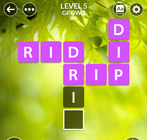 Wordscapes level 5