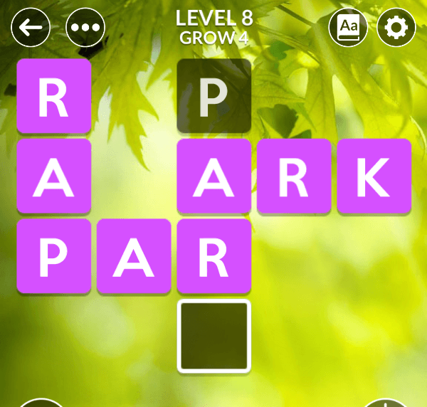 Wordscapes level 8