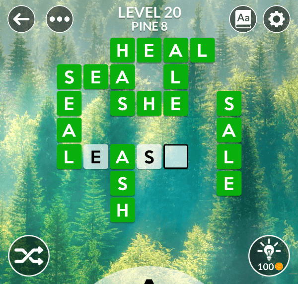 Wordscapes level 20