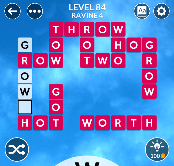 Wordscapes level 84