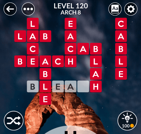 Wordscapes level 120