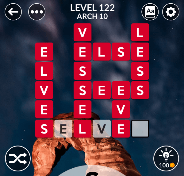 Wordscapes level 122