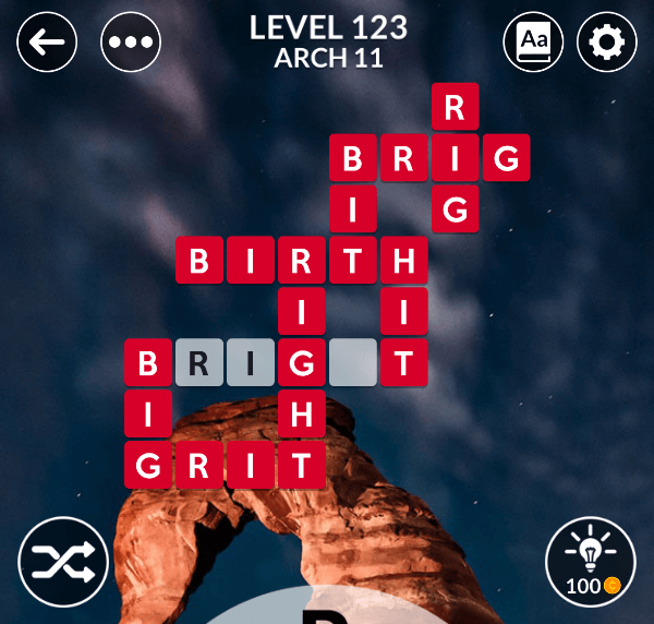 Wordscapes level 123