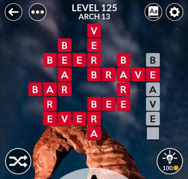 Wordscapes level 125