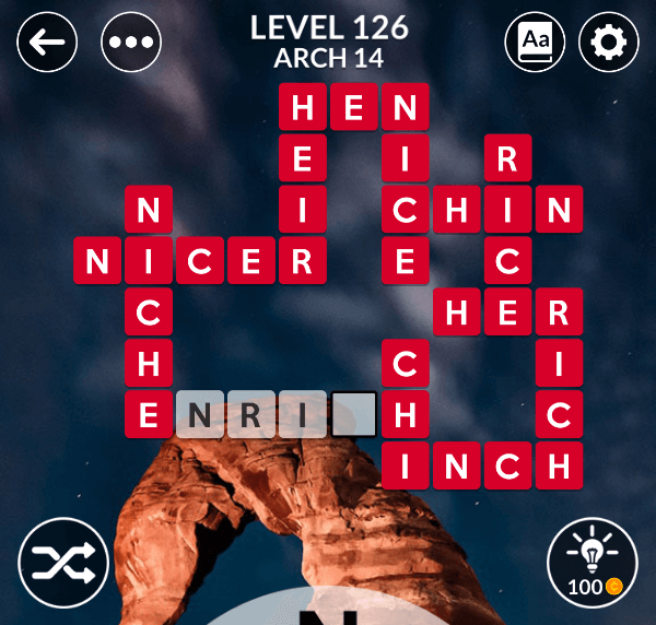 Wordscapes level 126