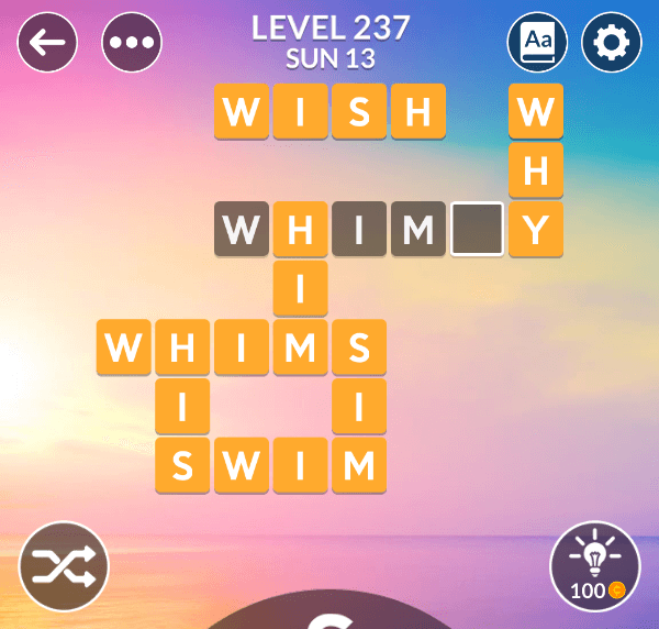 Wordscapes Level 237 Answers - My Word Games