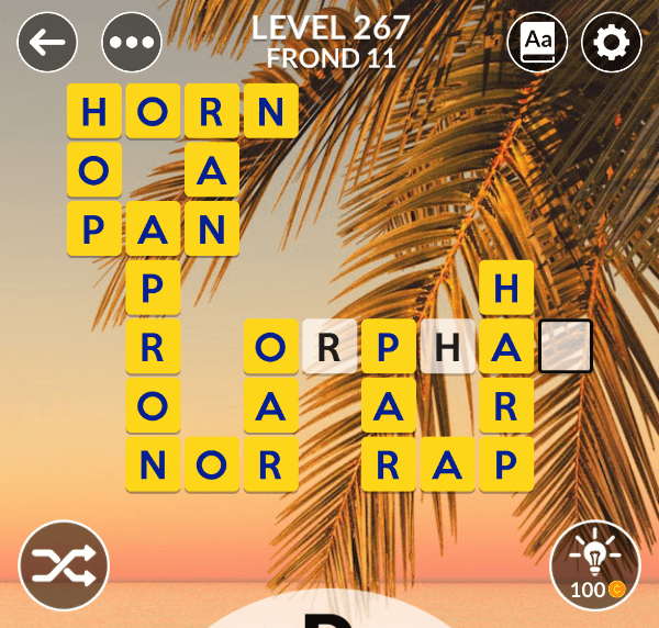 Wordscapes Level 267 Answers My Word Games