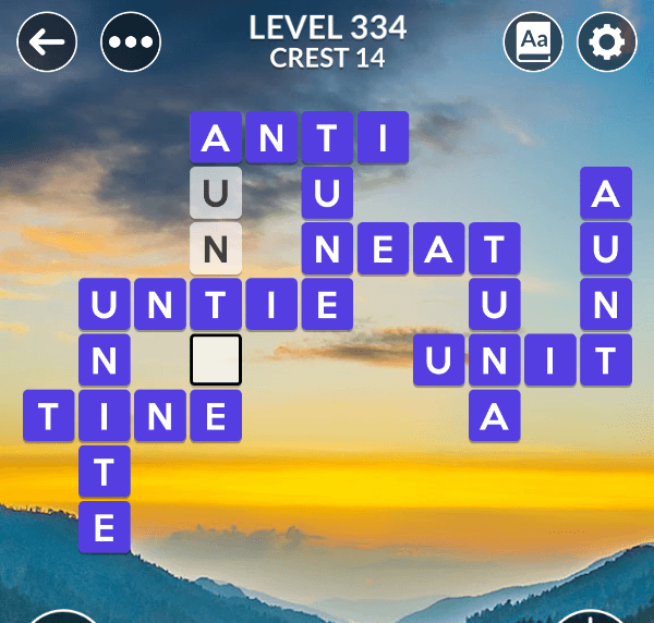 Wordscapes Level 334 Answers My Word Games