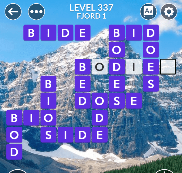 Wordscapes Level 337 Answers My Word Games