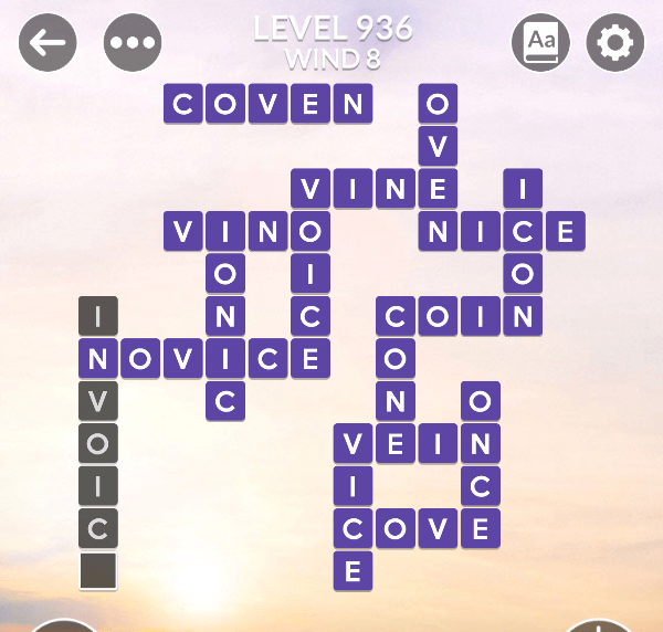 Wordscapes Level 936 Answers My Word Games