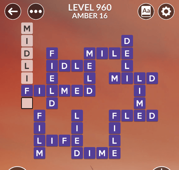 Wordscapes level 960