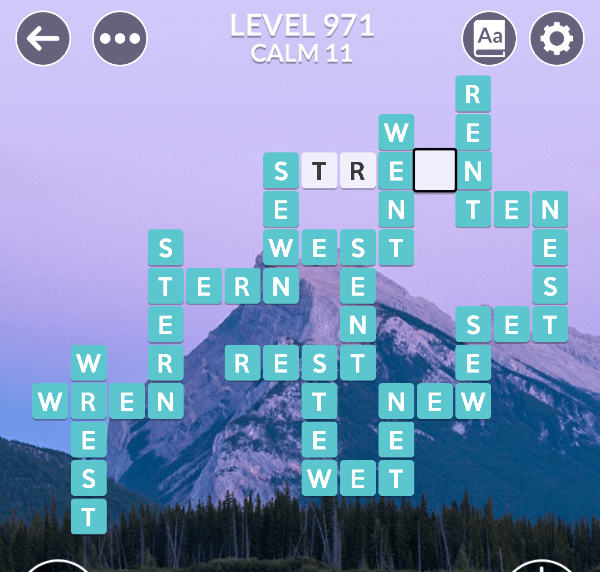 Wordscapes level 971