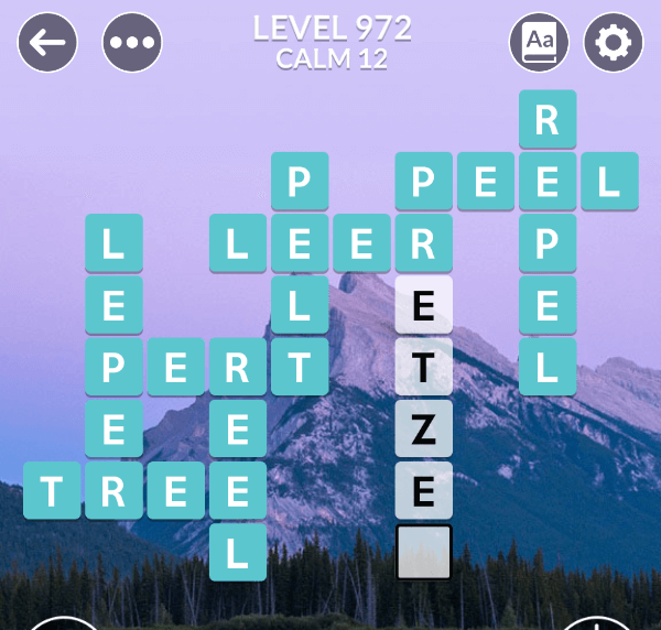 Wordscapes level 972