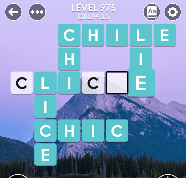 Wordscapes level 975