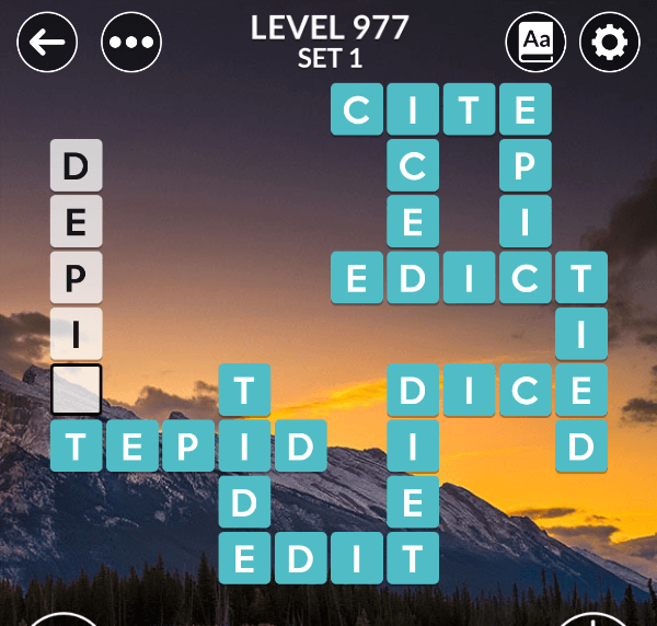 Wordscapes level 977