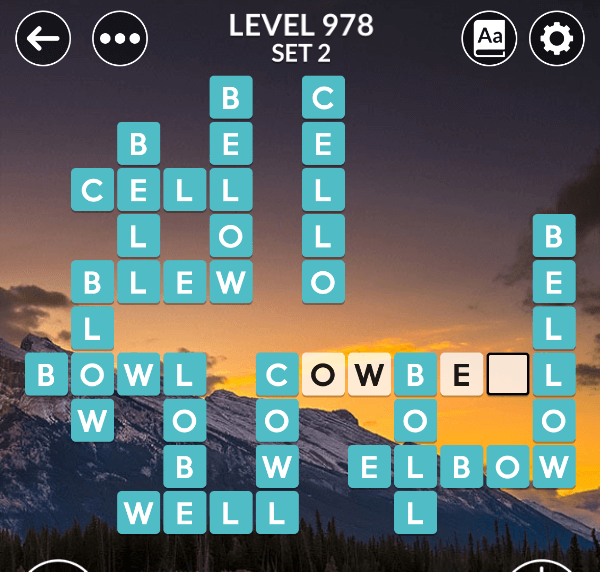 Wordscapes level 978