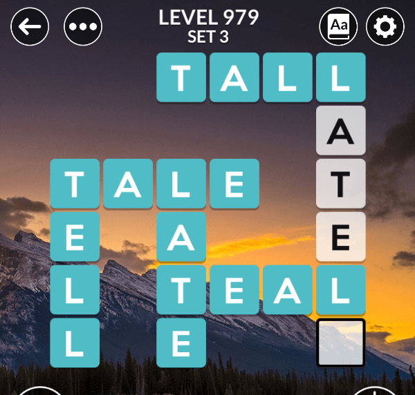 Wordscapes level 979