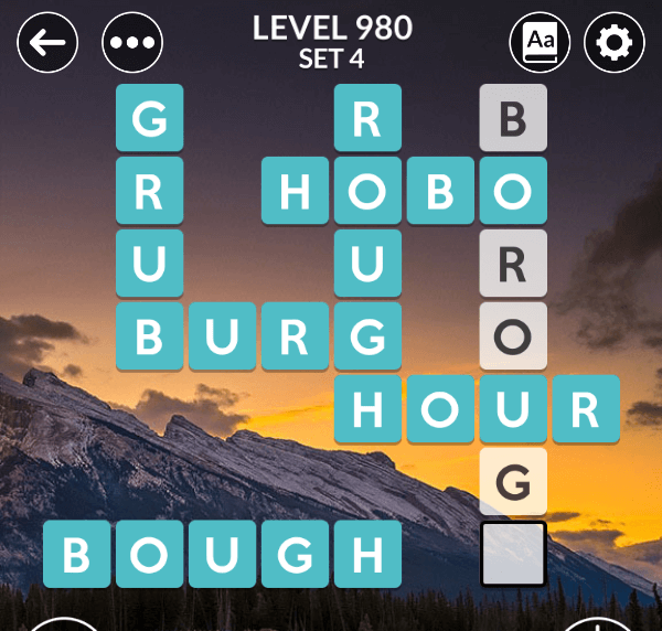 Wordscapes level 980