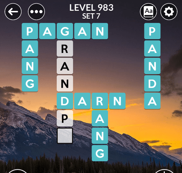 Wordscapes level 983