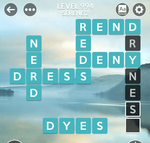 Wordscapes level 994