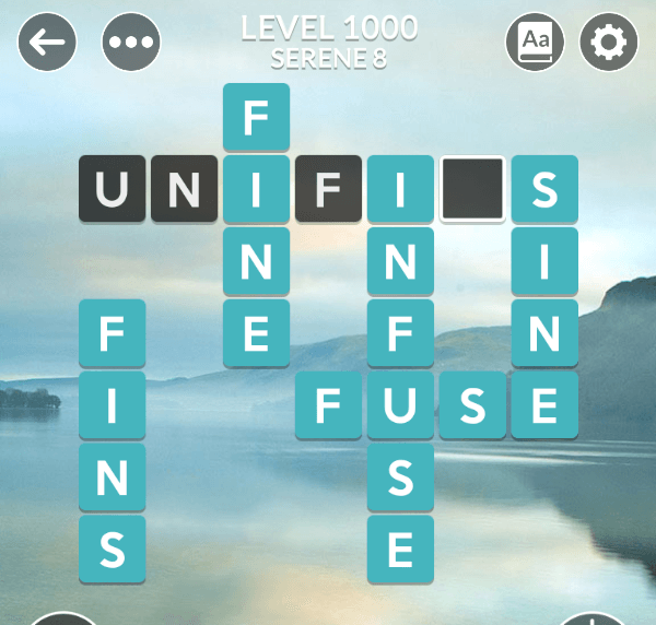 Wordscapes level 1000